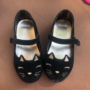 Gymboree toddler size 6 Velcro ballet cat shoes